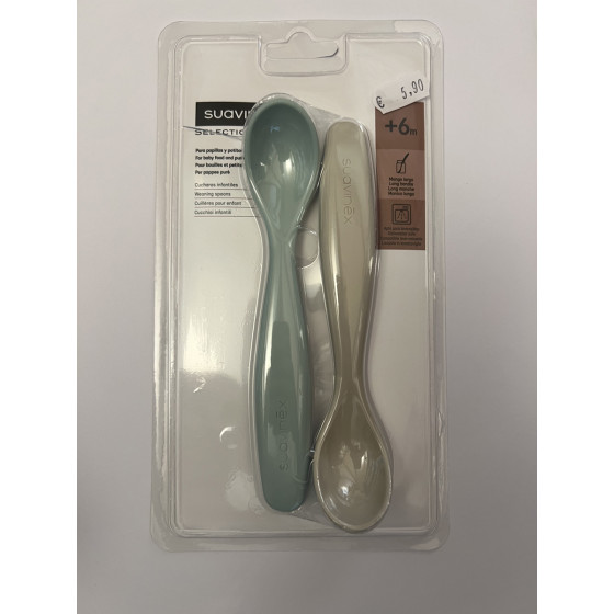 Cucchiai infantili verde/beige