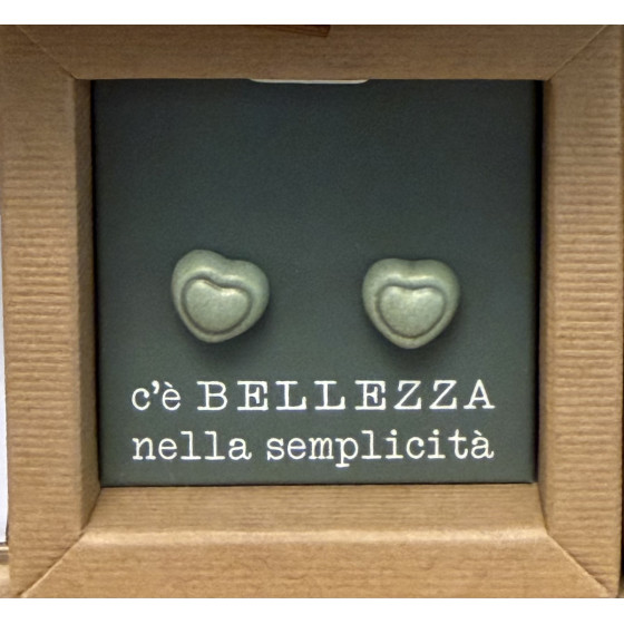 Thun orecchini pin cuore verde