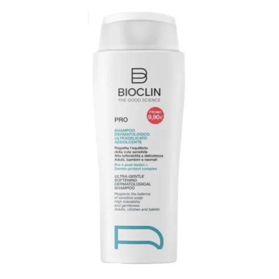 Bioclin Pro Shampoo Dermatologico Ultradelicato Addolcente Per Capelli e Cute Sensibili 400 Ml